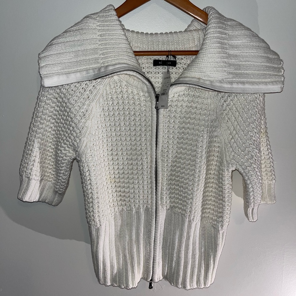 NWT Express Knitted Cream Sweater